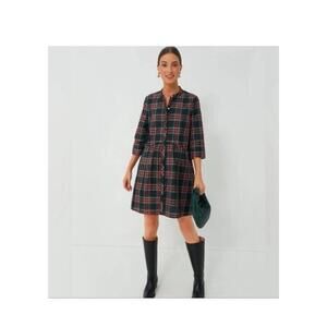Tuckernuck Highland Tartan Plaid  Royal Shirt Dress NWT Extra Large XL